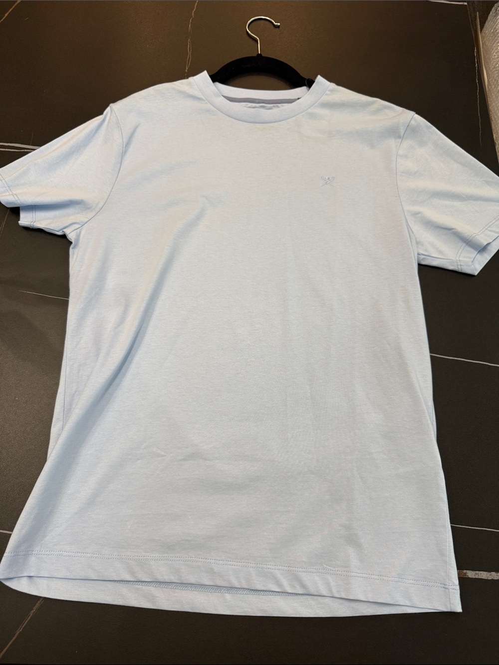 Hackett Men's Crewneck Tee in Pale Blue
